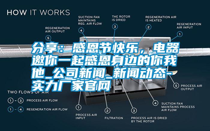 分享：感恩節(jié)快樂，電器邀你一起感恩身邊的你我他_公司新聞_新聞動態(tài)-實(shí)力廠家官網(wǎng)