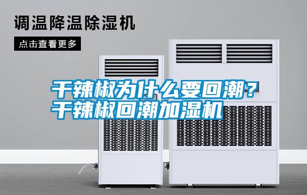 干辣椒為什么要回潮？干辣椒回潮加濕機(jī)