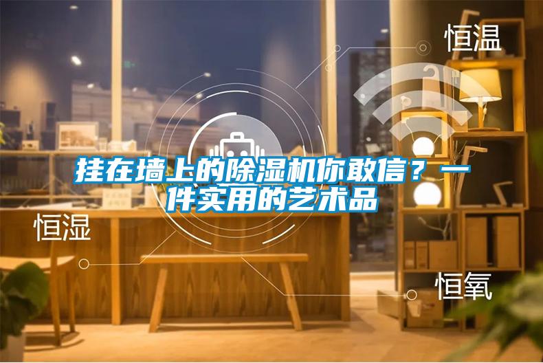 掛在墻上的除濕機你敢信？一件實用的藝術品