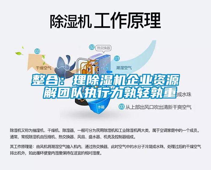 整合：理除濕機企業(yè)資源 解團隊執(zhí)行力孰輕孰重