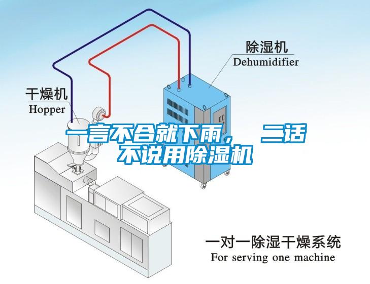 一言不合就下雨， 二話不說用除濕機