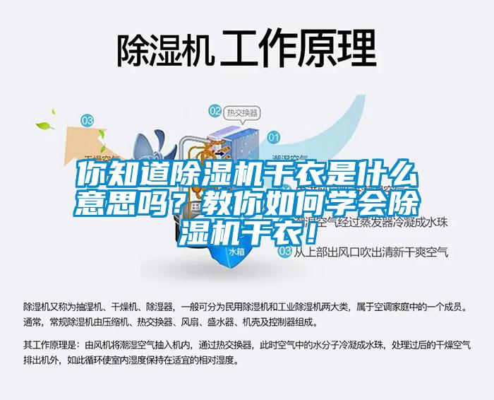 你知道除濕機(jī)干衣是什么意思嗎？教你如何學(xué)會(huì)除濕機(jī)干衣！