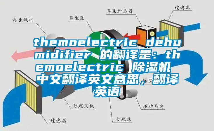 themoelectric dehumidifier 的翻譯是：themoelectric 除濕機(jī) 中文翻譯英文意思，翻譯英語