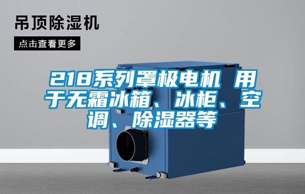 218系列罩極電機 用于無霜冰箱、冰柜、空調、除濕器等