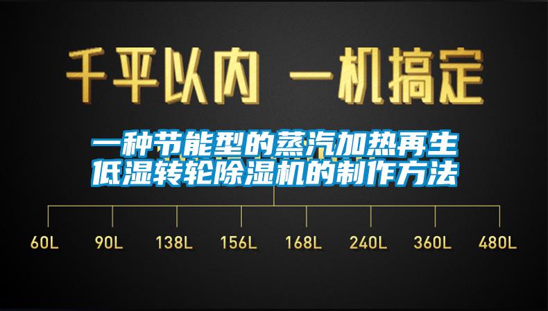 一種節(jié)能型的蒸汽加熱再生低濕轉輪除濕機的制作方法