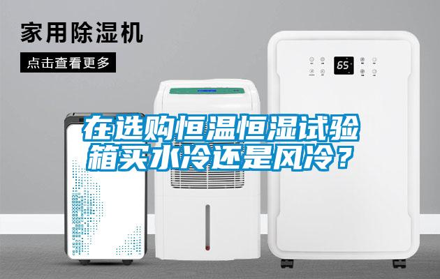 在選購恒溫恒濕試驗(yàn)箱買水冷還是風(fēng)冷？