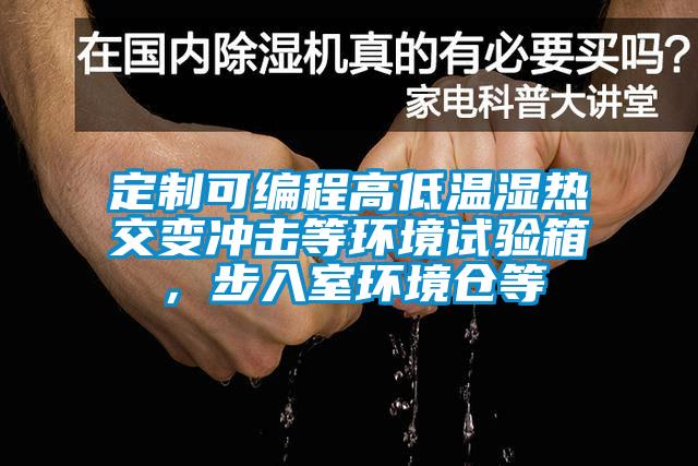 定制可編程高低溫濕熱交變沖擊等環(huán)境試驗箱，步入室環(huán)境倉等