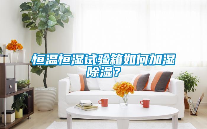 恒溫恒濕試驗(yàn)箱如何加濕除濕？