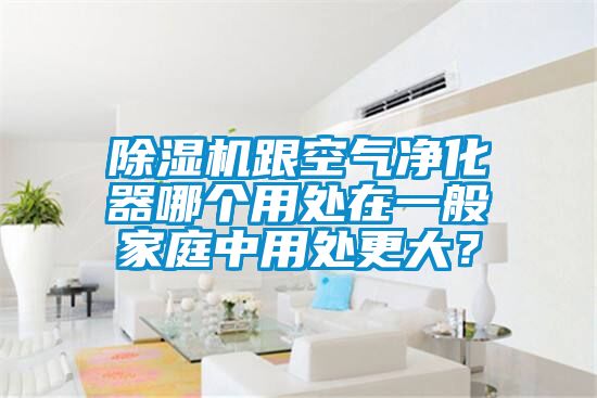 除濕機跟空氣凈化器哪個用處在一般家庭中用處更大？